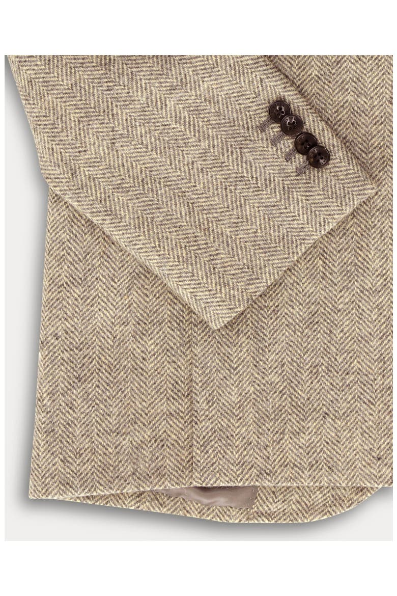 Bernardo Herringbone Blazer Jacket, Alternate, color, BEIGE