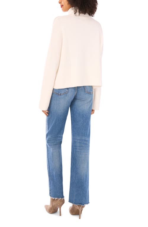 Parker Turtleneck Crop Sweater In White