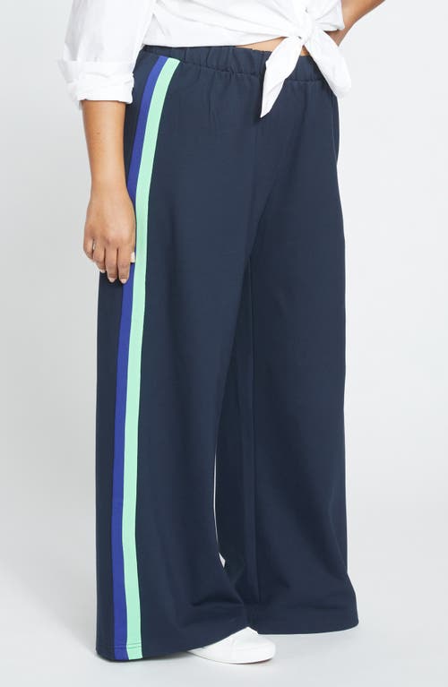 Universal Standard Stephanie Ponte Wide Leg Pants In Blue