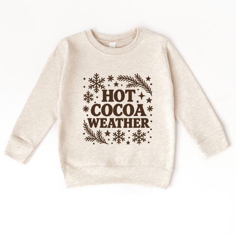 Hot Cocoa Weather Snowflakes Sweatshirt Toddler