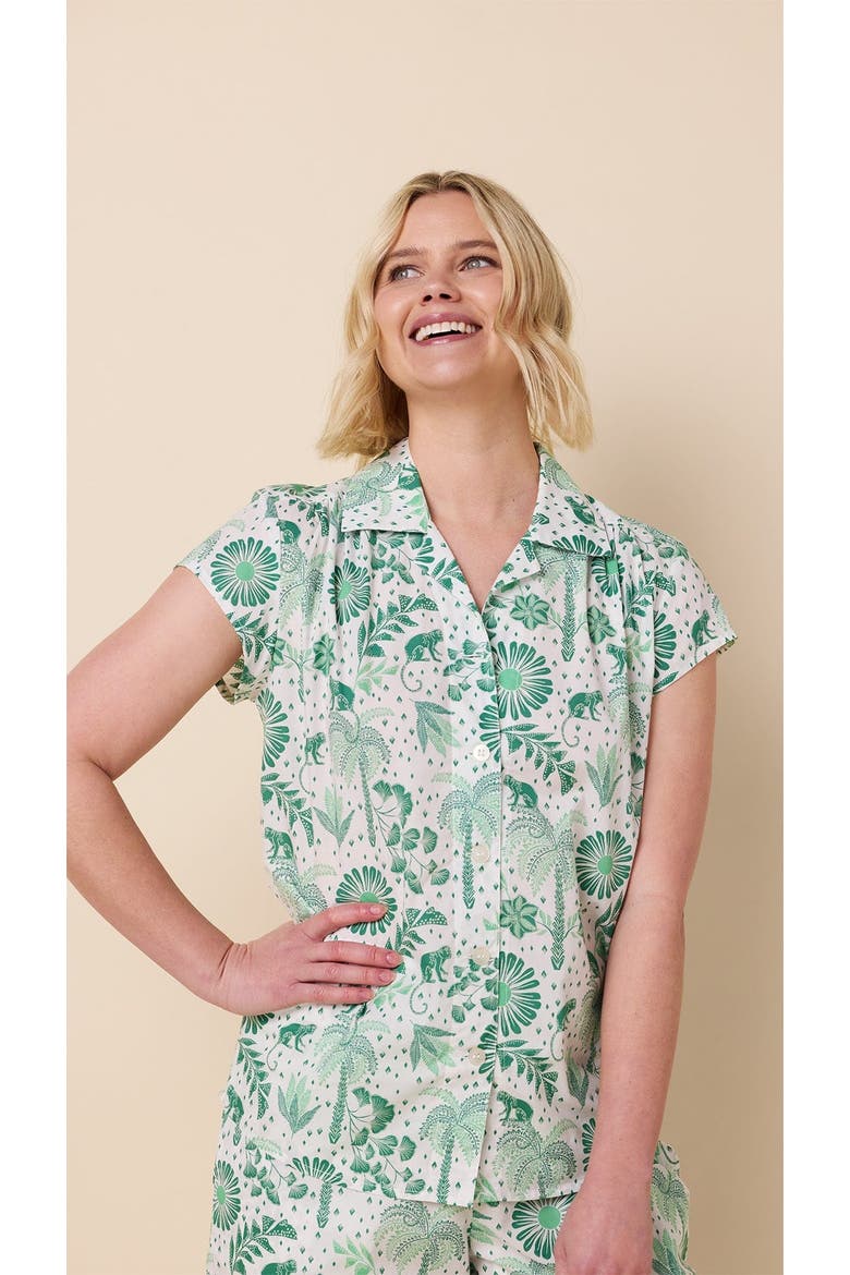 Luxe Pima Capri Print Set, Alternate, color, Palmera Green