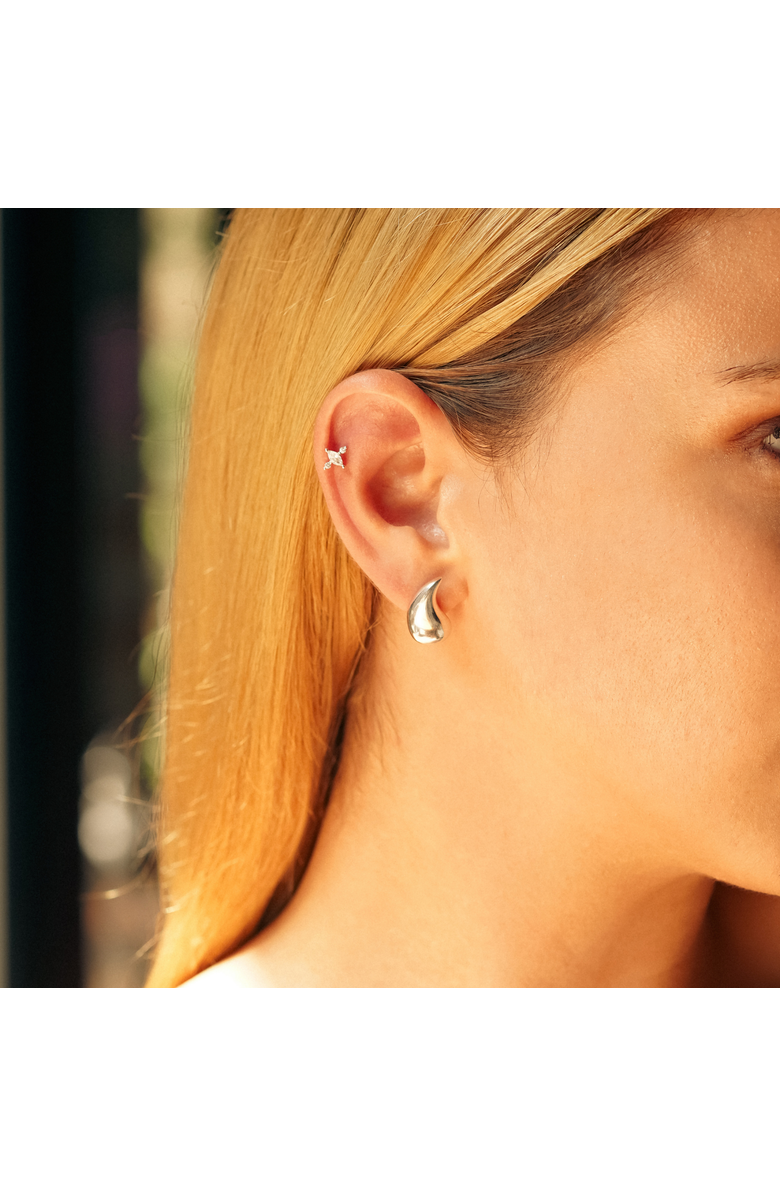 Spero London Pear Teardrop Earrings in Sterling Silver, Alternate, color, Silver