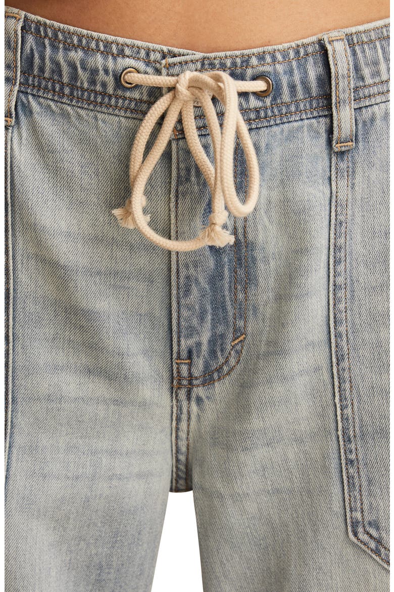 Low Rise Wide Leg Drawstring Jeans, Alternate, color, STRIKE OUT