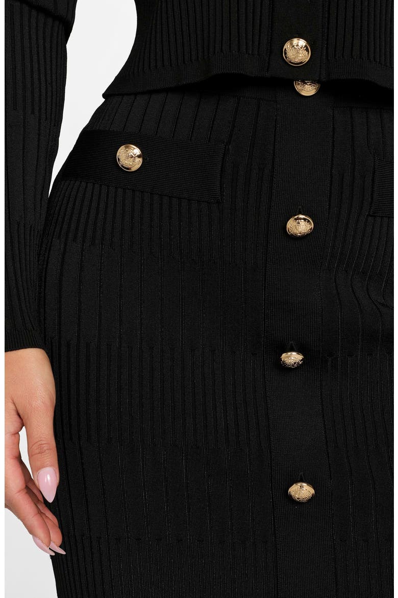 Janet Rib Sweater Skirt, Alternate, color, JET BLACK