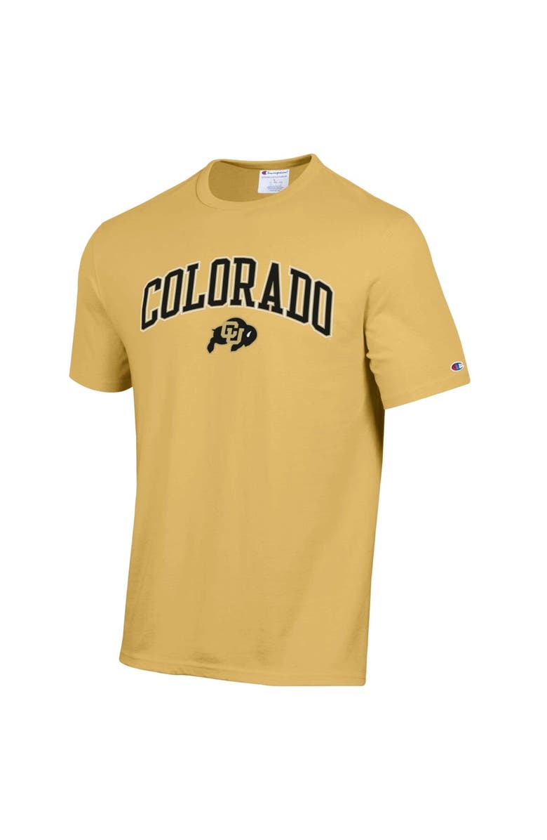 Champion Men's Champion Gold Colorado Buffaloes Skinny Arch Vintage Wash T-Shirt, Alternate, color,