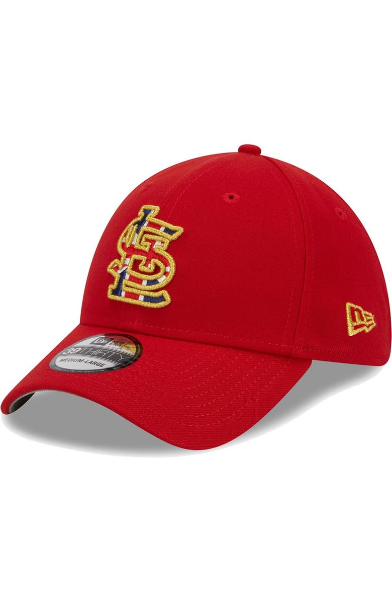 New Era Men's New Era Red St. Louis Cardinals 2023 MLB World Tour: London Series Flag Fill 39THIRTY Flex Hat, Alternate, color, Red