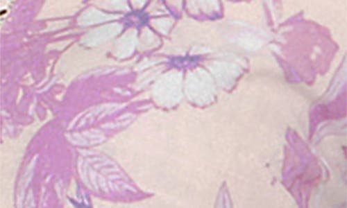 City Chic Isabella Floral Top In Purple