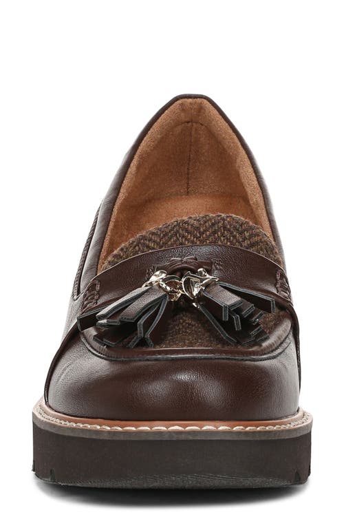 Naturalizer Wide Width Committed Platform Loafer In Brown