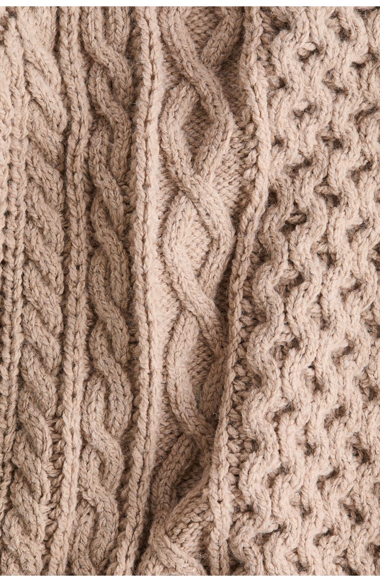 H&M Cable-knit Jumper, Alternate, color, Taupe