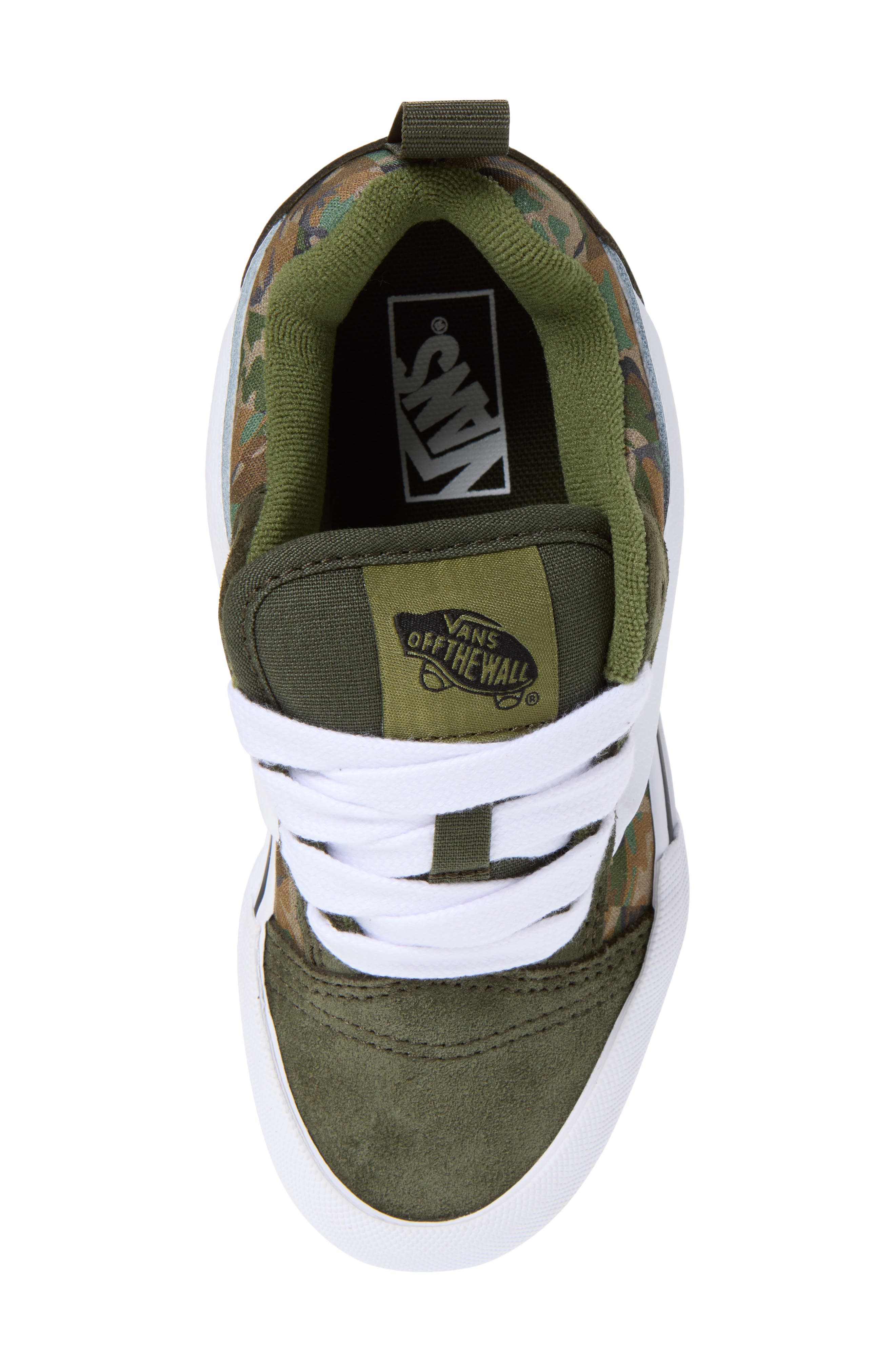 Kids' Knu Skool Sneaker, Alternate, color, CHECK CAMO OBSIDIAN FERN/GREEN