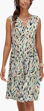 LASCANA Button Up Tiered Dress