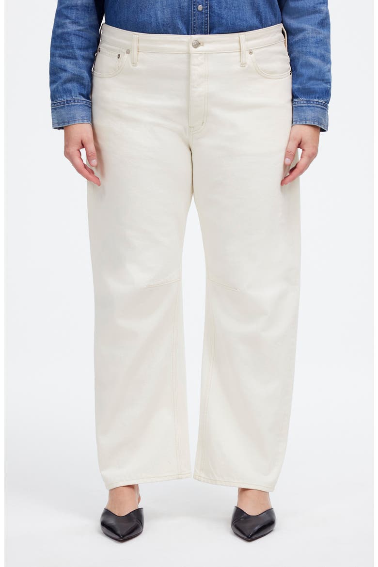 The Darted Barrel Leg Jeans, Alternate, color, VINTAGE CANVAS