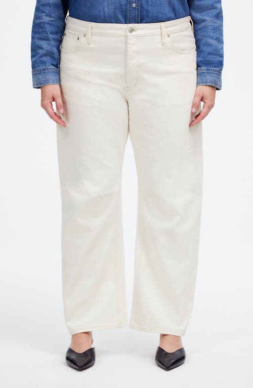 Madewell The '90s Straight Crop Jean: Raw Hem Edition In Vintage Canvas