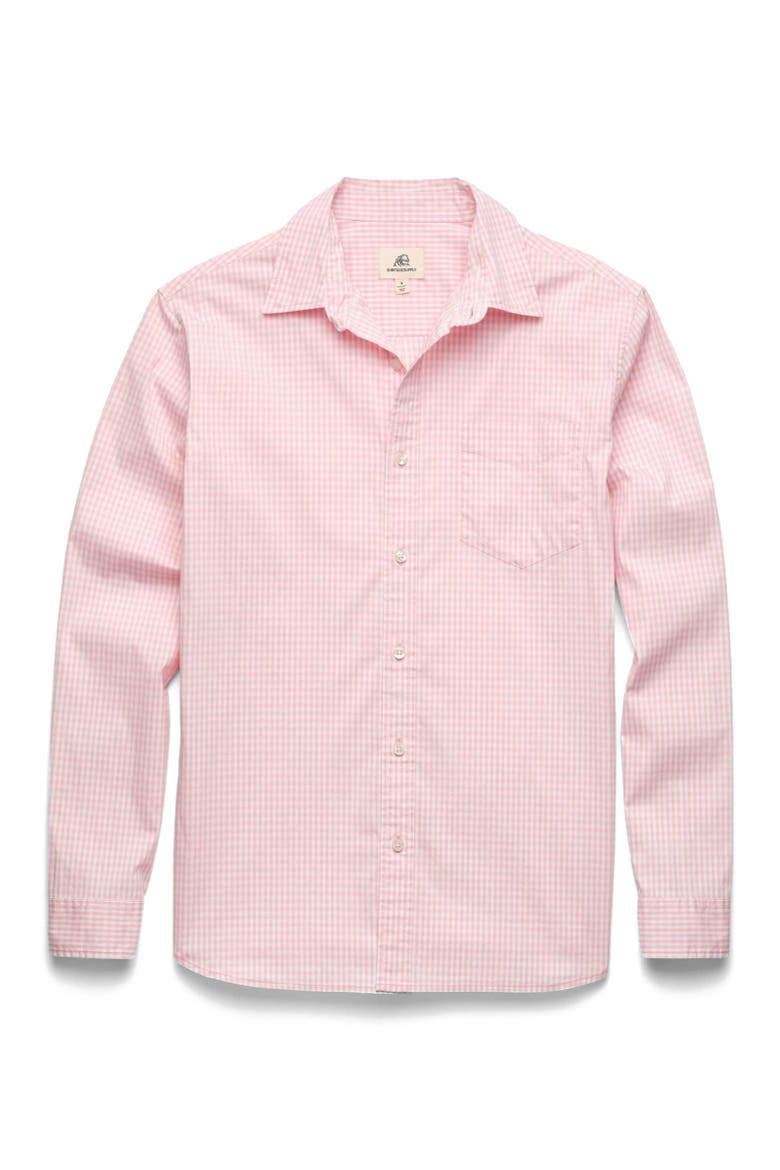 Brian Gingham Shirt, Main, color, Pink Check Combo