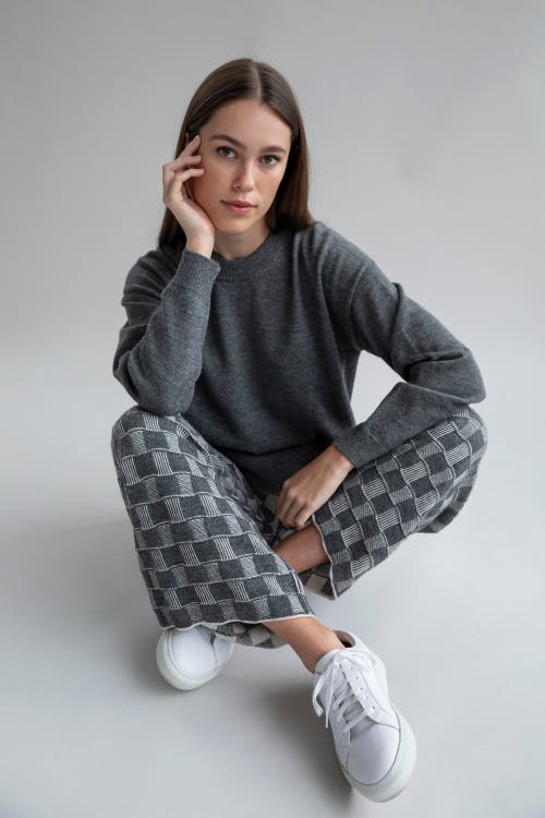 Sskein Zoe Trousers In Grey Ivory