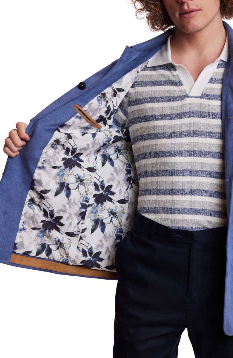 PAISLEY & GRAY City Patch Pocket Jacket, Alternate, color, Blue Mercury Microsuede