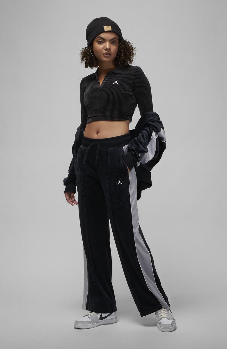 Jordan Flight Stretch Velour Pants, Alternate, color, 