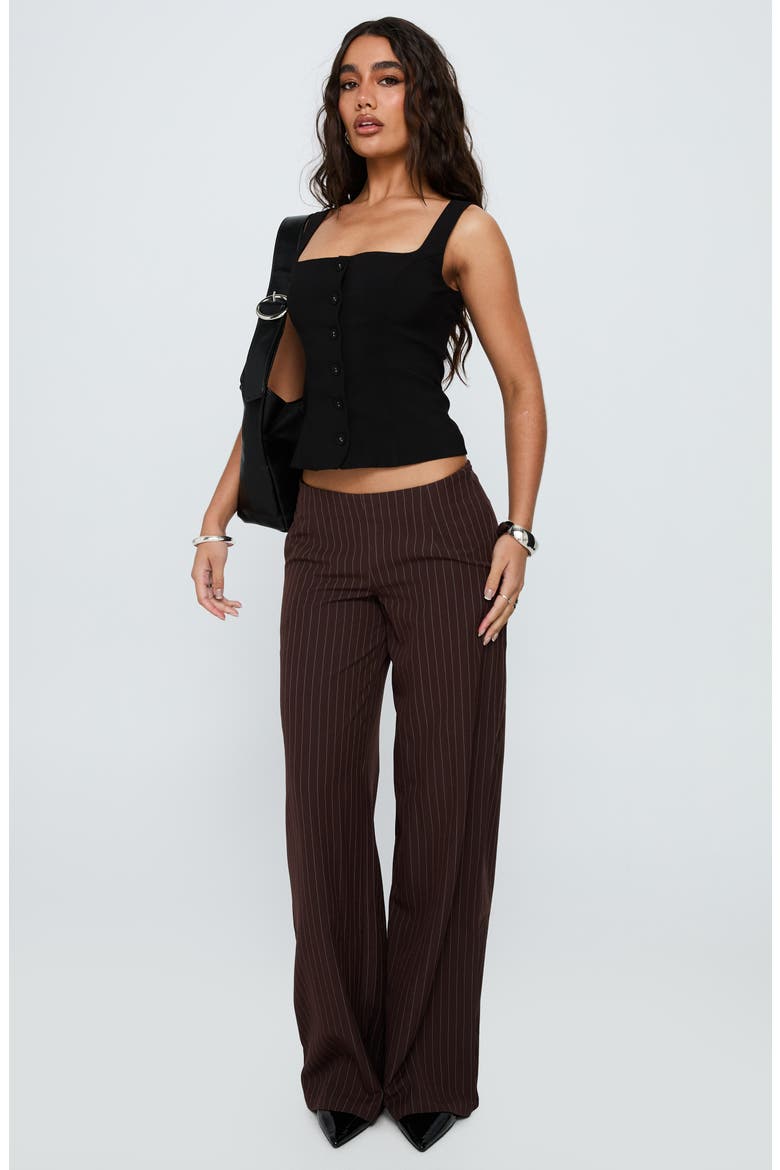 Zamie Square Neck Sleeveless Top, Alternate, color, BLACK