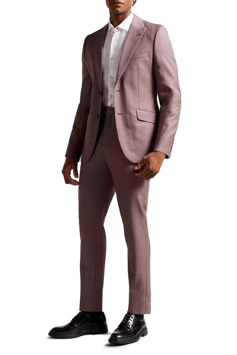 Slim Fit Wool Sport Coat, Alternate, color, MID PINK