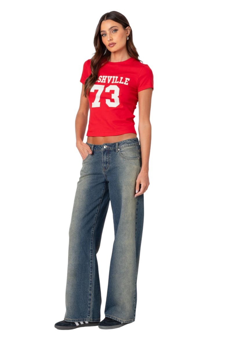 Nashville Cotton Graphic T-Shirt, Alternate, color, RED