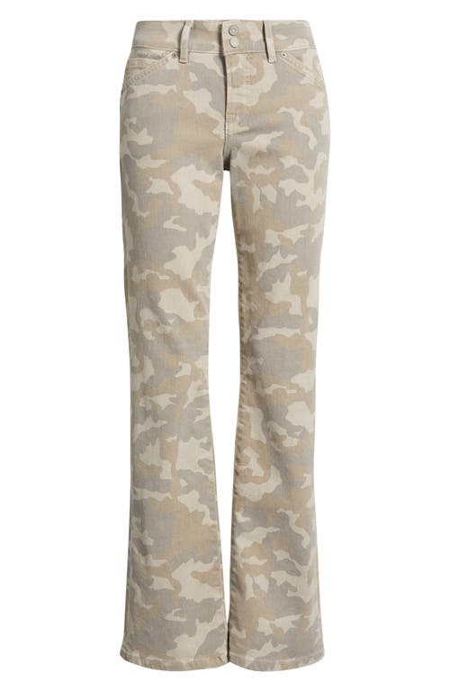 Hidden Jeans Camo Print Bootcut Jeans In Multi