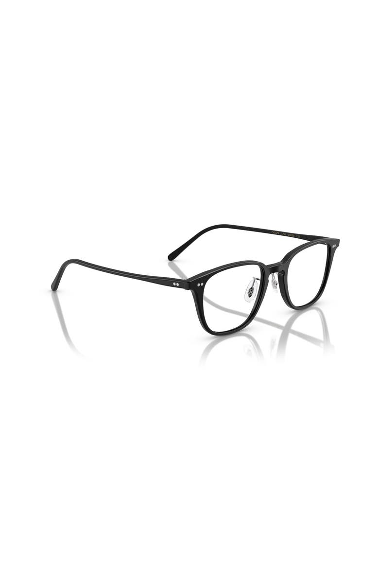 52mm Square optical glasses, Alternate, color, Black