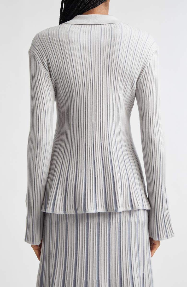 Emporio Armani Plated Cardigan, Alternate, color, Pearl