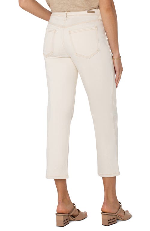 Shop Liverpool Los Angeles Kennedy Crop Straight Leg Jeans In Seaside Dunes