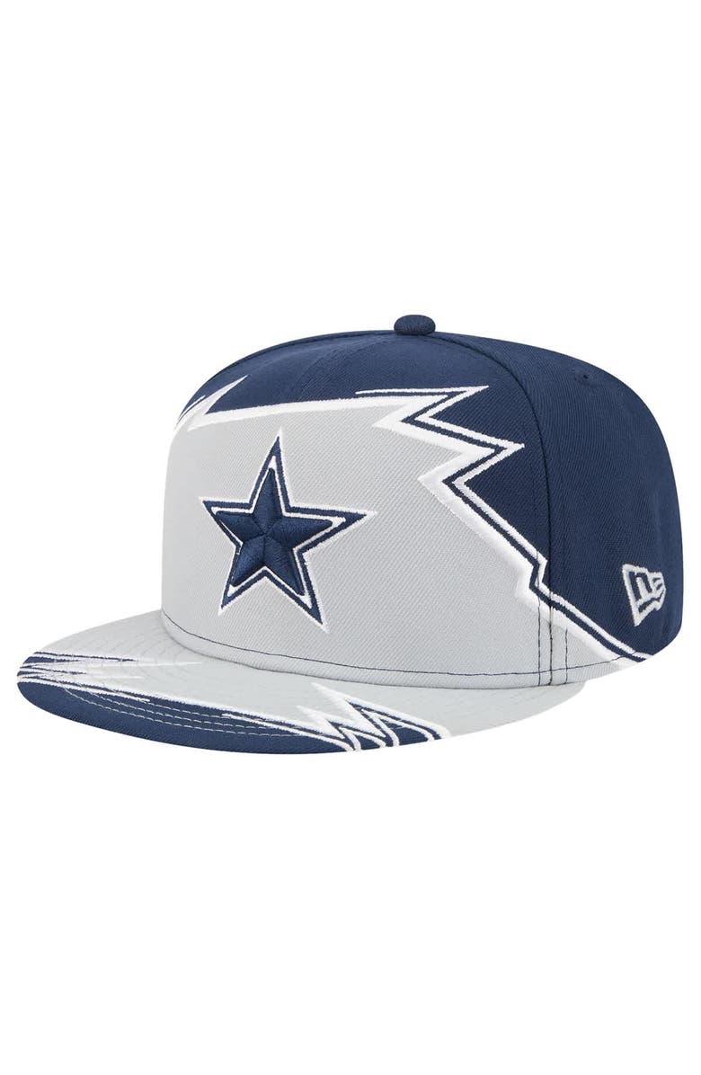 New Era Men's New Era Navy/Gray Dallas Cowboys Break 59FIFTY Fitted Hat, Main, color,