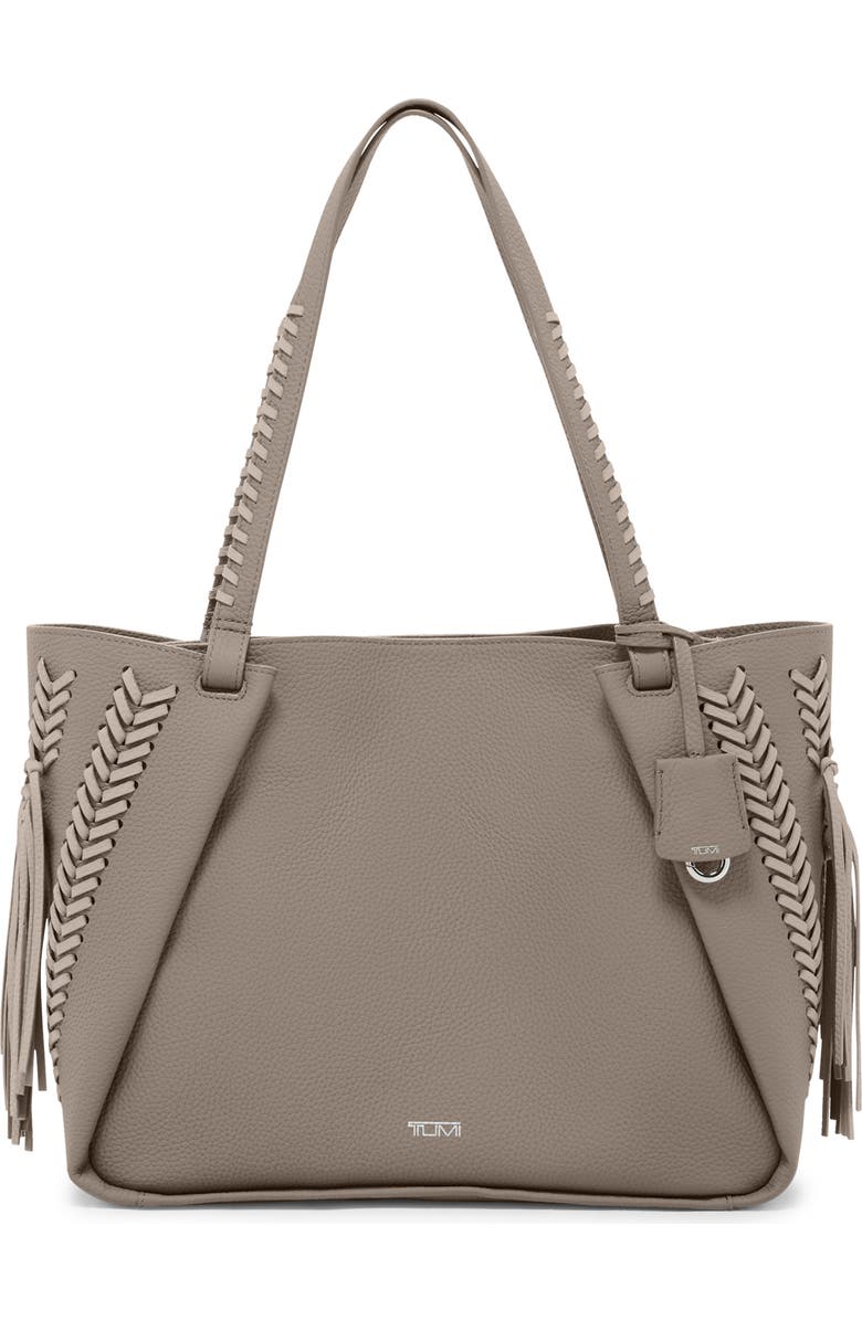 TUMI Valorie Pebbled Leather Tote Bag, Main, color,