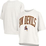 PRESSBOX Women's Pressbox White Arizona State Sun Devils Nelson T-Shirt