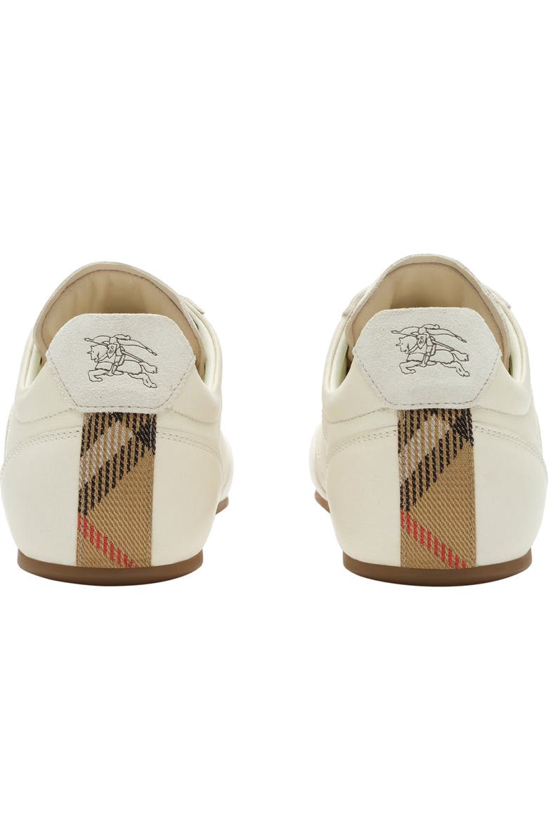 Burberry Leather Knight Runner Sneakers, Alternate, color, Dove Beige