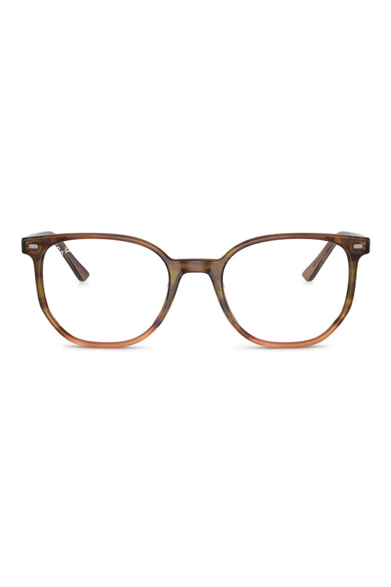 Elliot 48mm Irregular Optical Glasses, Main, color, BROWN GRADIENT