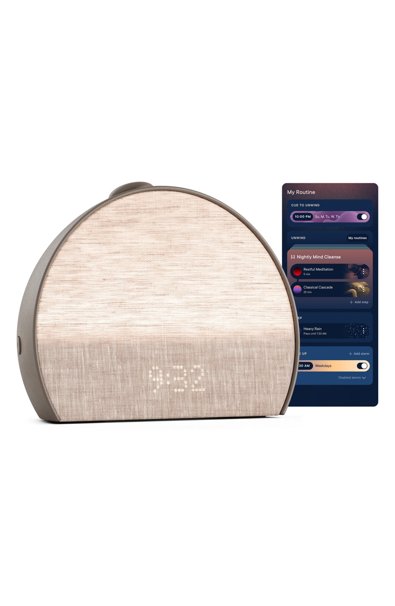 Hatch Inc Restore 3 Smart Light, Sound Machine & Sunrise Alarm Clock - Cocoa