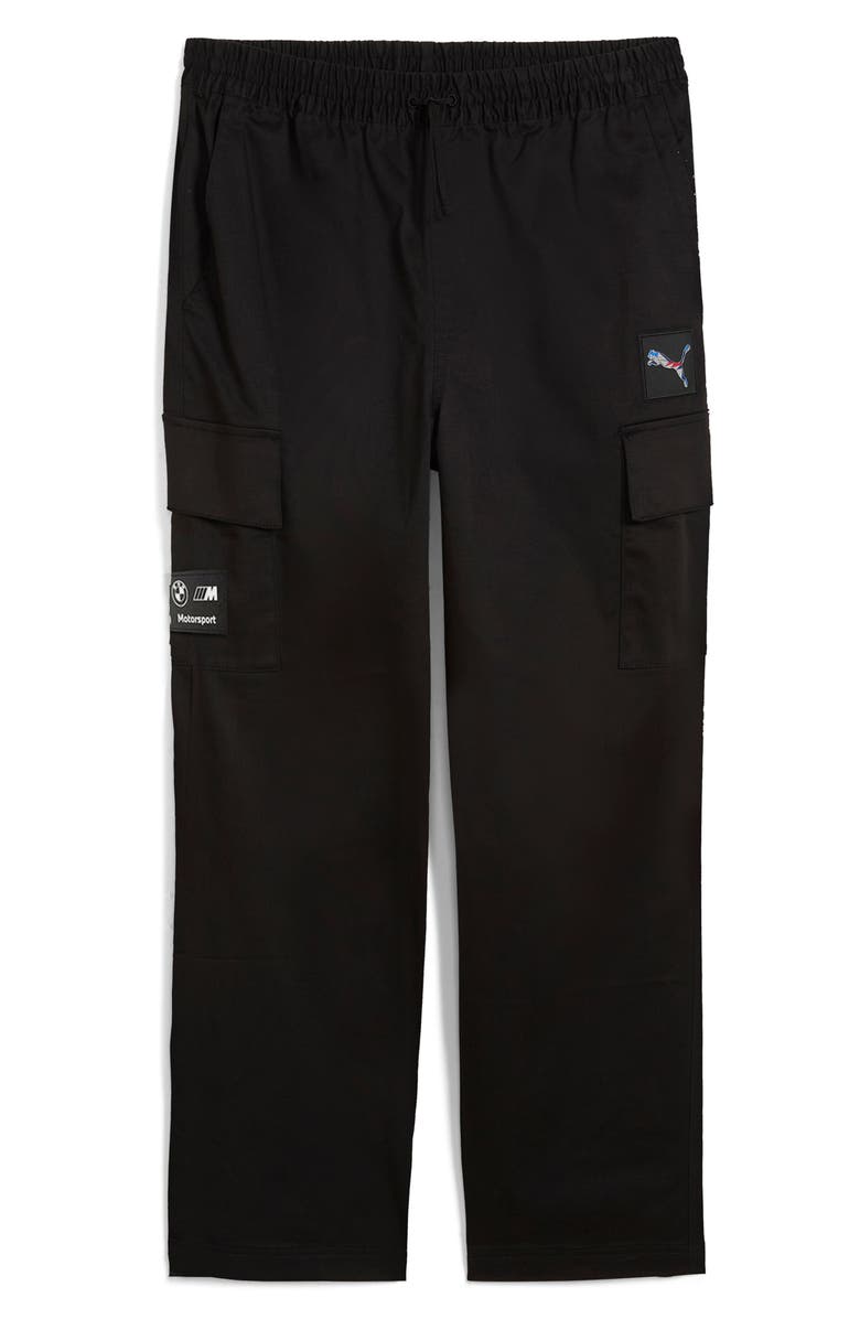 PUMA BMW M4 Motorsport Cotton Cargo Pants, Main, color, Puma Black