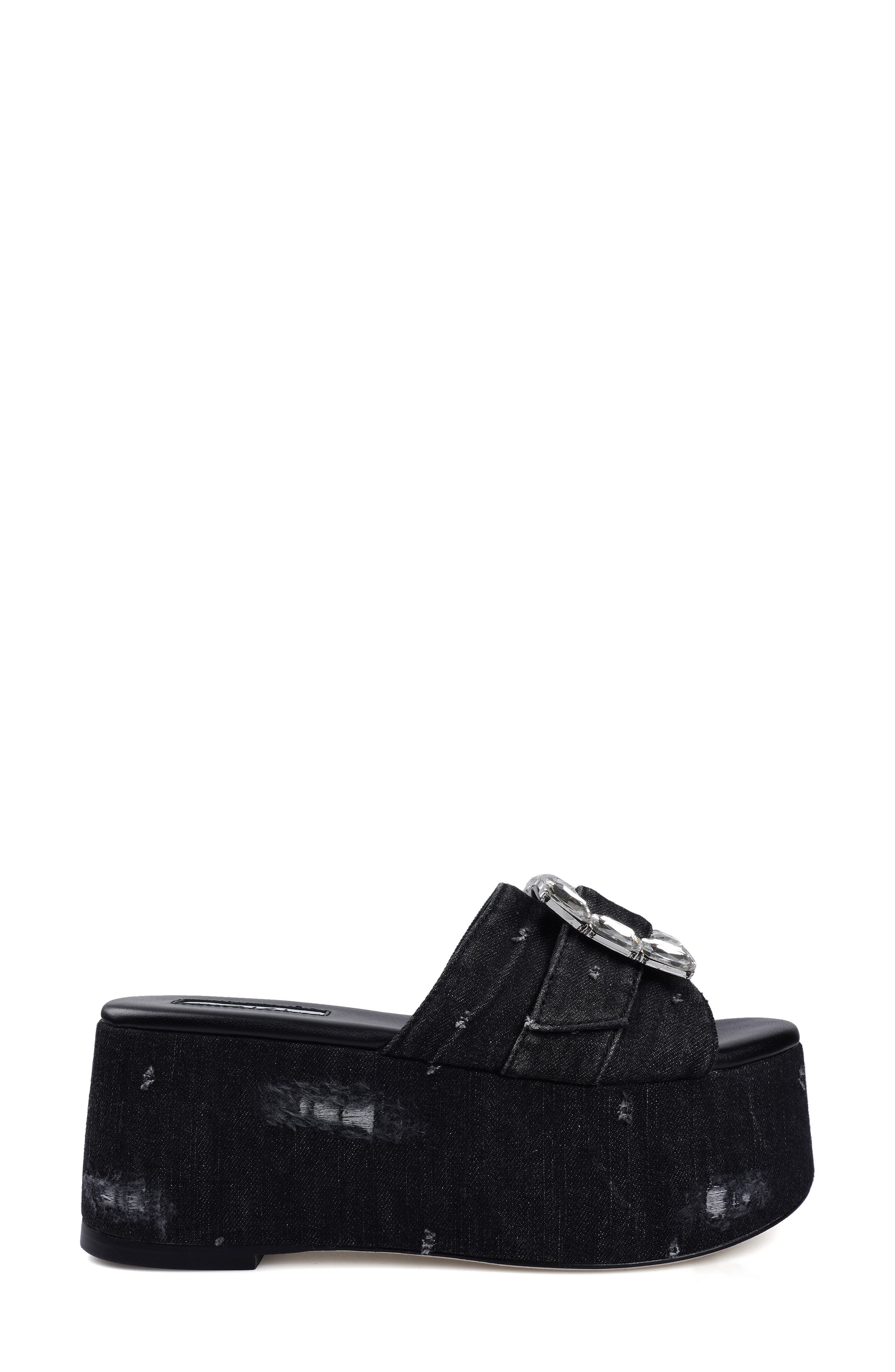 ZIGI Alena Platform Wedge Slide Sandal, Alternate, color, Black