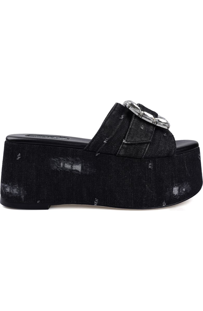 ZIGI Alena Platform Wedge Slide Sandal, Alternate, color, Black