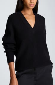 Kenneth Cole Collection Oversized V Neck Raglan Sweater