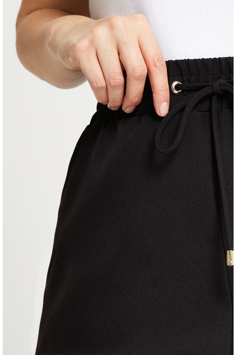 Wide Leg Drawstring Pants, Alternate, color, BLACK