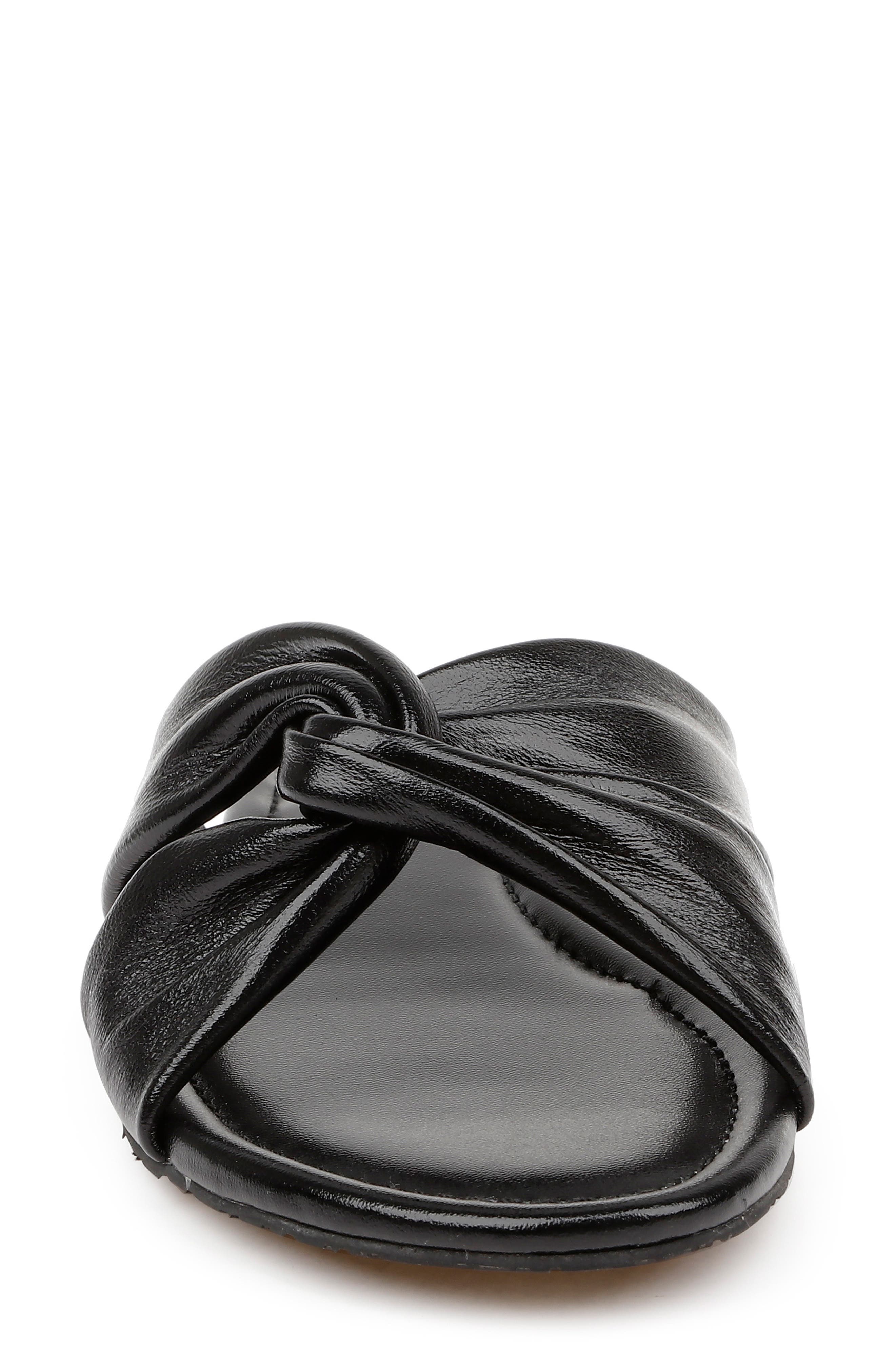 Jewel Badgley Mischka Nicolet Sandal, Alternate, color, Black Leather