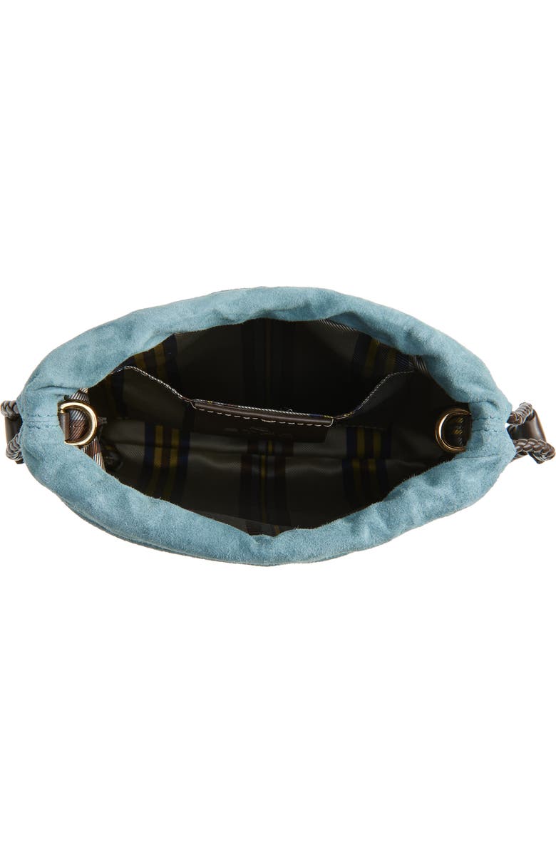 Etro Kalispera Beaded Fringe Suede Shoulder Bag, Alternate, color, Rosa Antico