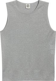 Anne Klein Metallic Sweater Tank