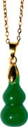 seree Hulu Jade Stone Pendant Necklace