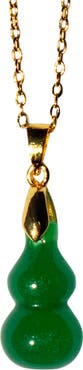 seree Hulu Jade Stone Pendant Necklace