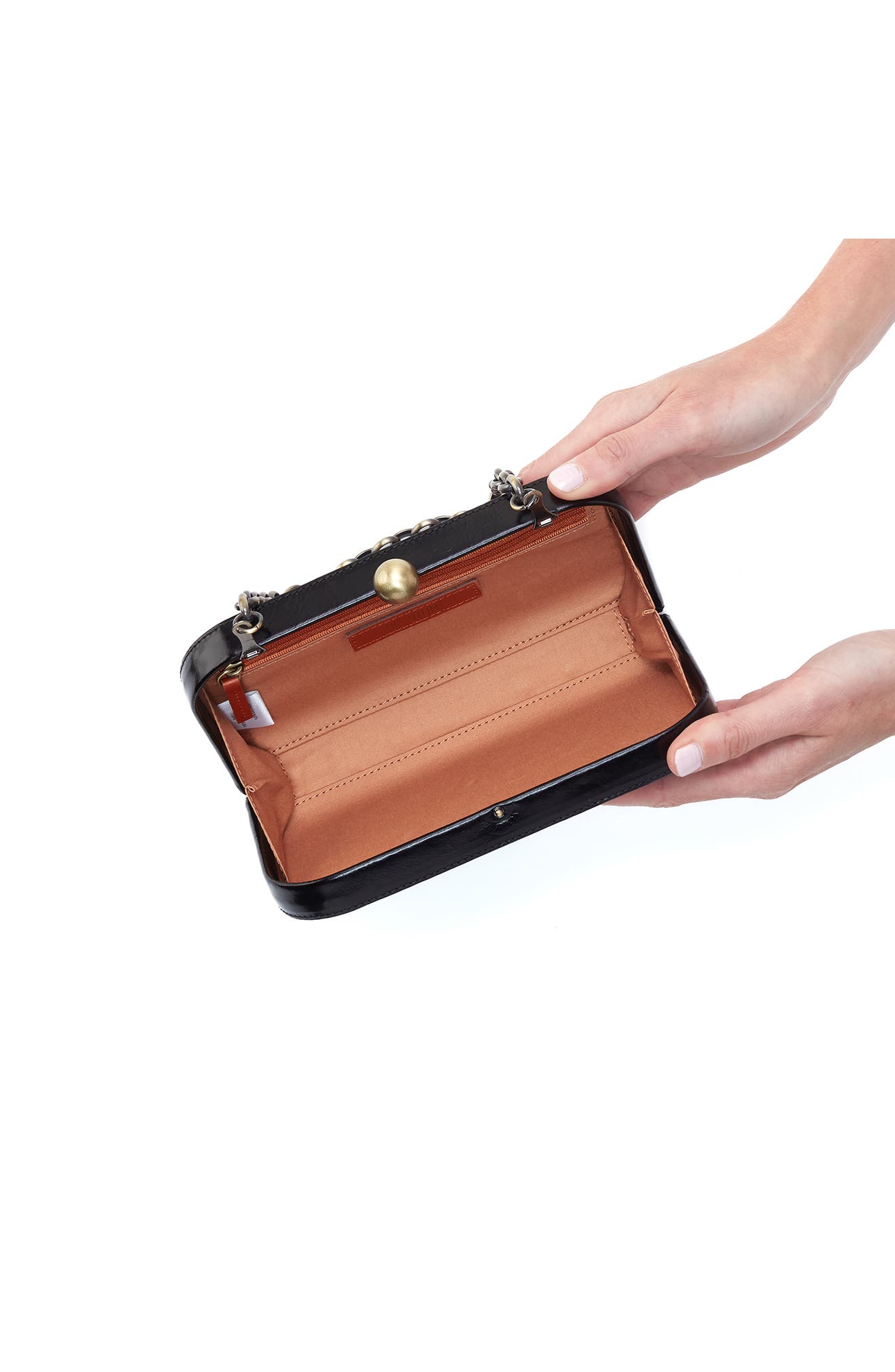 HOBO Lauren Leather Minaudière, Alternate, color, 