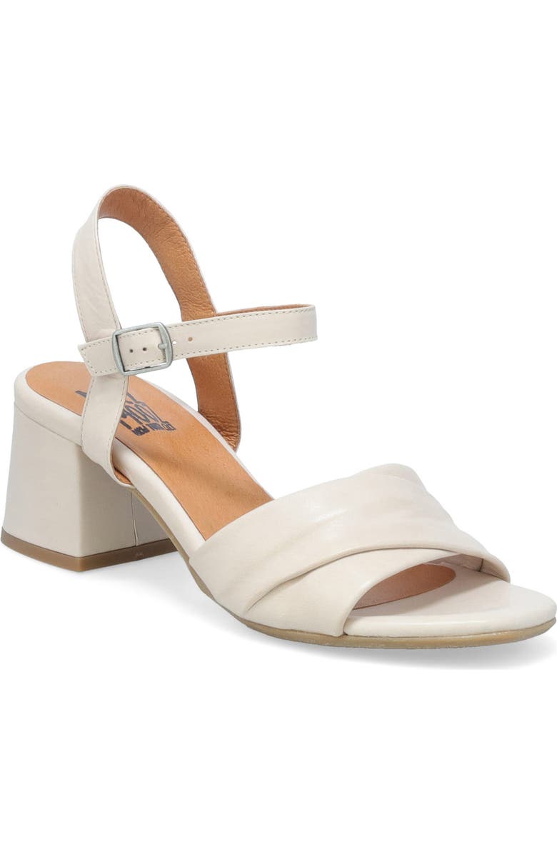 Miz Mooz Bela Block Heel Sandal, Main, color, Cream