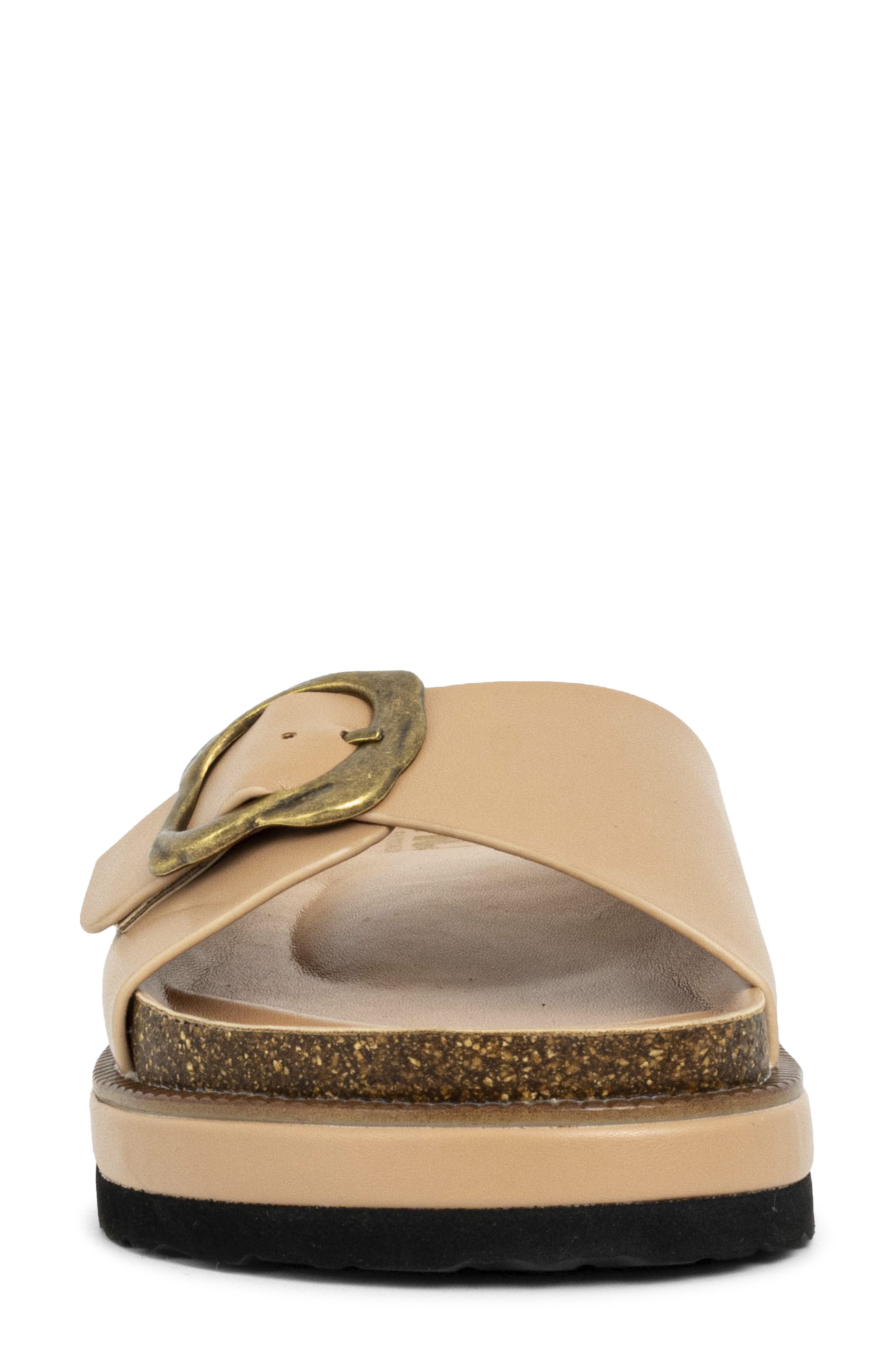 Joy Slide Sandal, Alternate, color, BEIGE