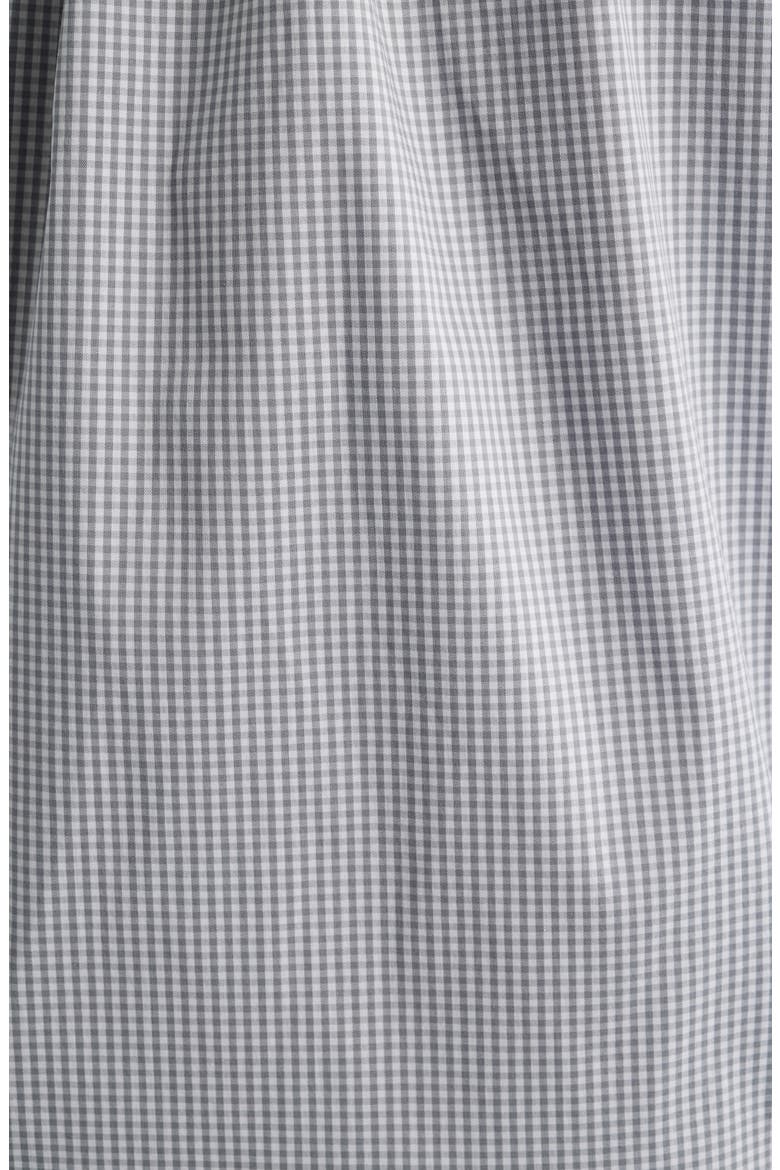 Regular Fit Grey Gingham Check Cotton Button-Down Oxford Shirt, Alternate, color, GRAY