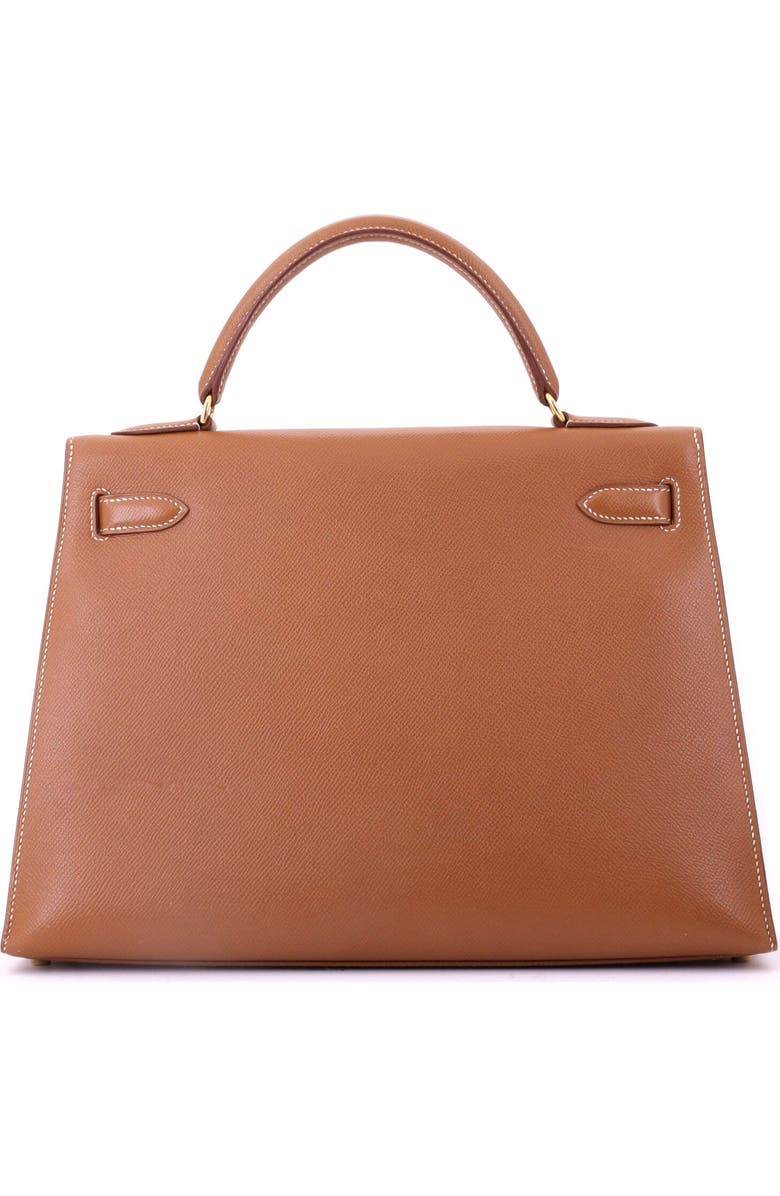 Pre-Owned Hermes Kelly Handbag Brown Courchevel with Gold Hardware 32, Alternate, color,