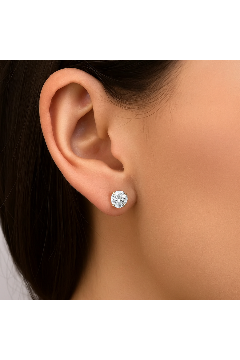 14K Yellow Gold Earrings, Alternate, color, Gold